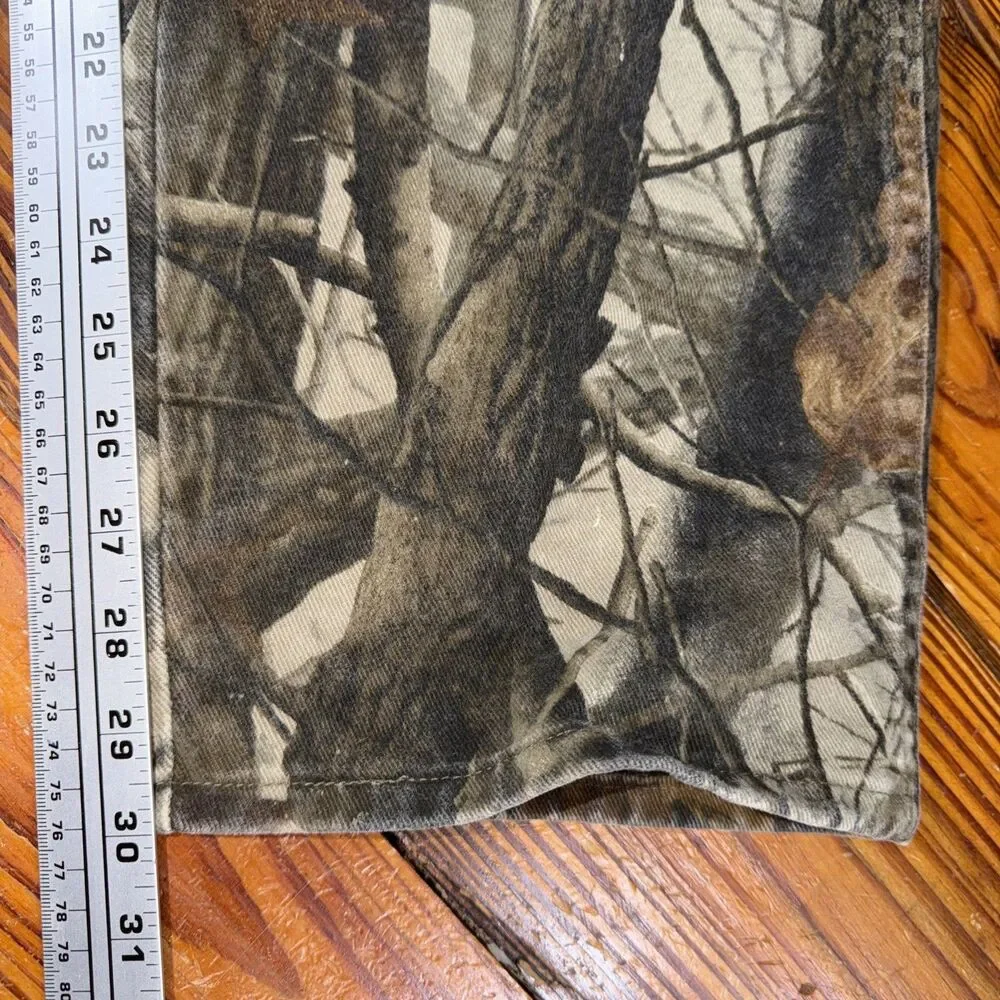 Vintage 90s Wrangler Real Tree Camo Pants Double Knee Straight Leg Men’s 40x30